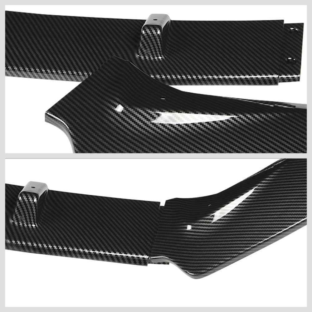 [Carbon Style Look] Front Bumper Lip Chin Guard Body Kit For 16-19 Nissan Sentra
