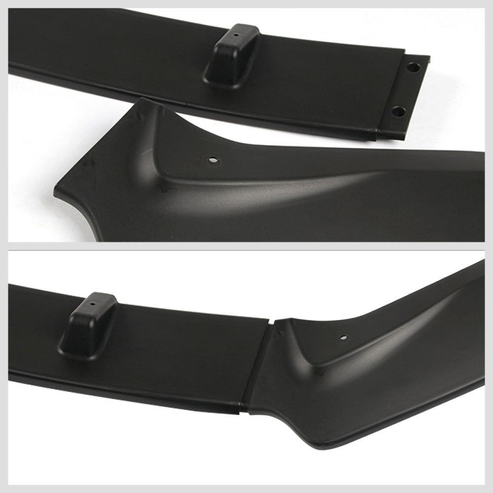 [Matte Black] Front Bumper Lip Chin Wing Guard Body Kit For 16-19 Nissan Sentra