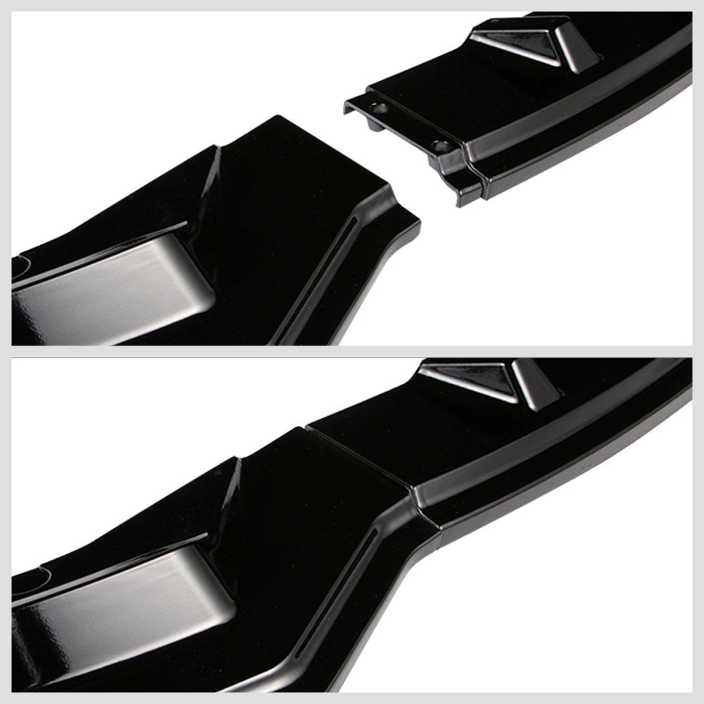 [Painted Gloss Black] Front Bumper Lip Guard Body Kit For 17-20 Tesla Model 3