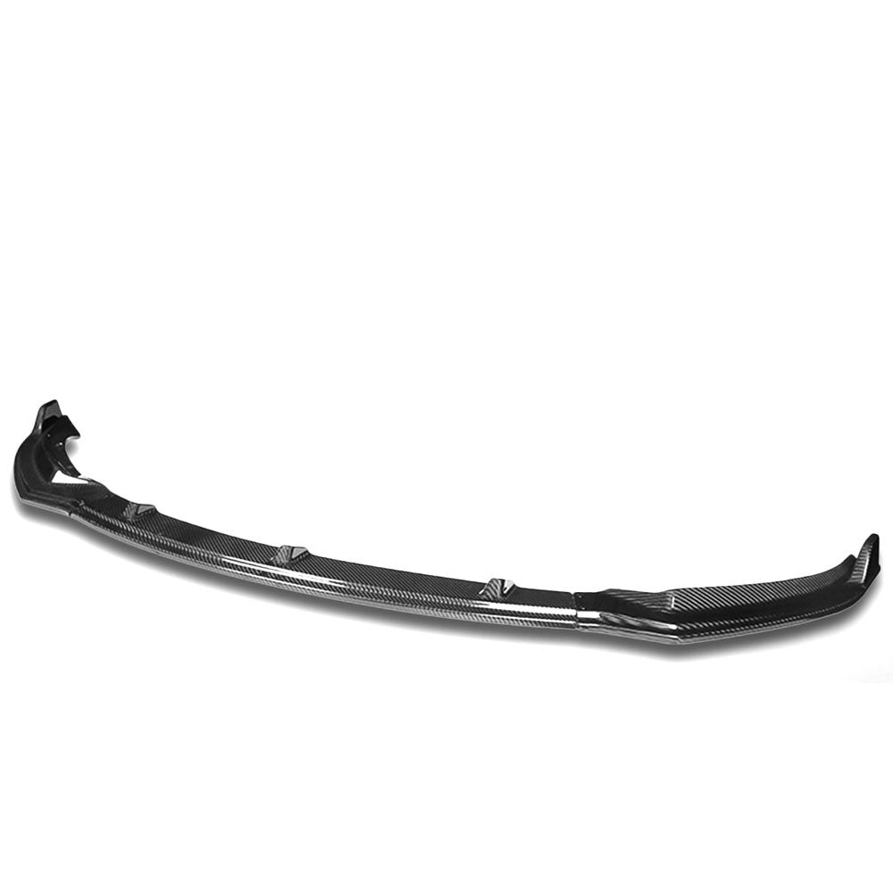 Real Glossy Carbon Fiber Front Bumper Lip Body Kit 17-20 Tesla Model 3 27-BMPL-F-664-R-RCF