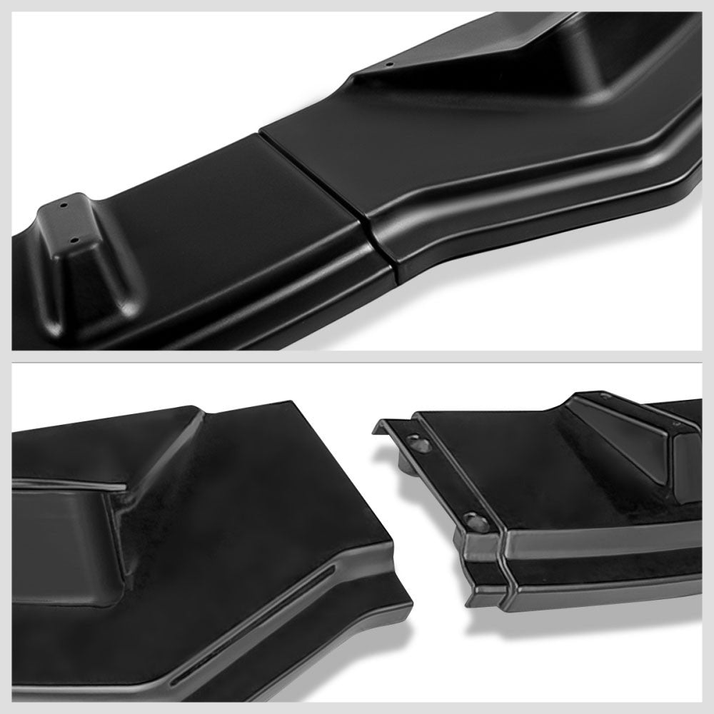 [Matte Black] Front Bumper Lip Chin Wing Guard Body Kit For 17-20 Tesla Model 3