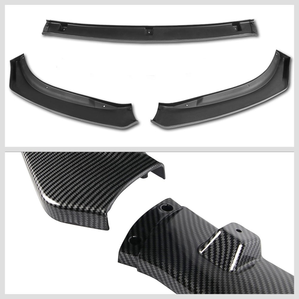 [Carbon Style Look] Front Bumper Lip Chin Guard Lower Body Kit For 14-18 Mazda 6