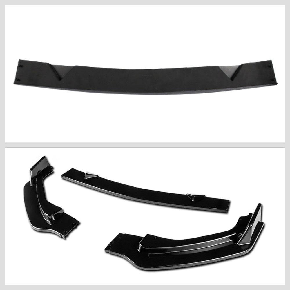 [Painted Gloss Black] Front Bumper Lip For 14-17 Infiniti Q50 Non-Sport Model