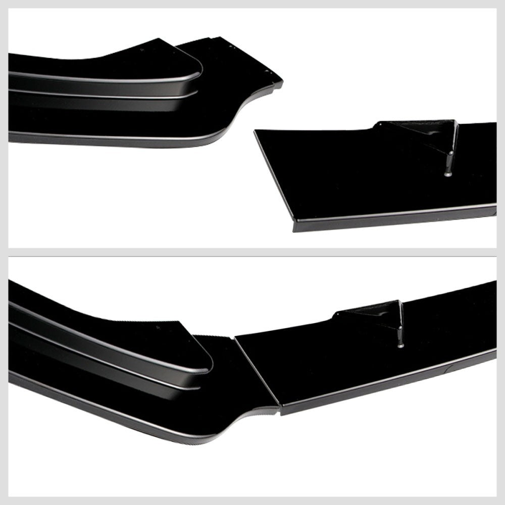 [Painted Gloss Black] Front Bumper Lip For 14-17 Infiniti Q50 Non-Sport Model