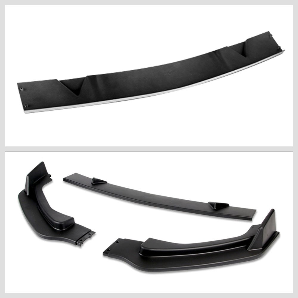 [Matte Black] Front Bumper Lip Guard For 14-17 Infiniti Q50 Non-Sport Model V37