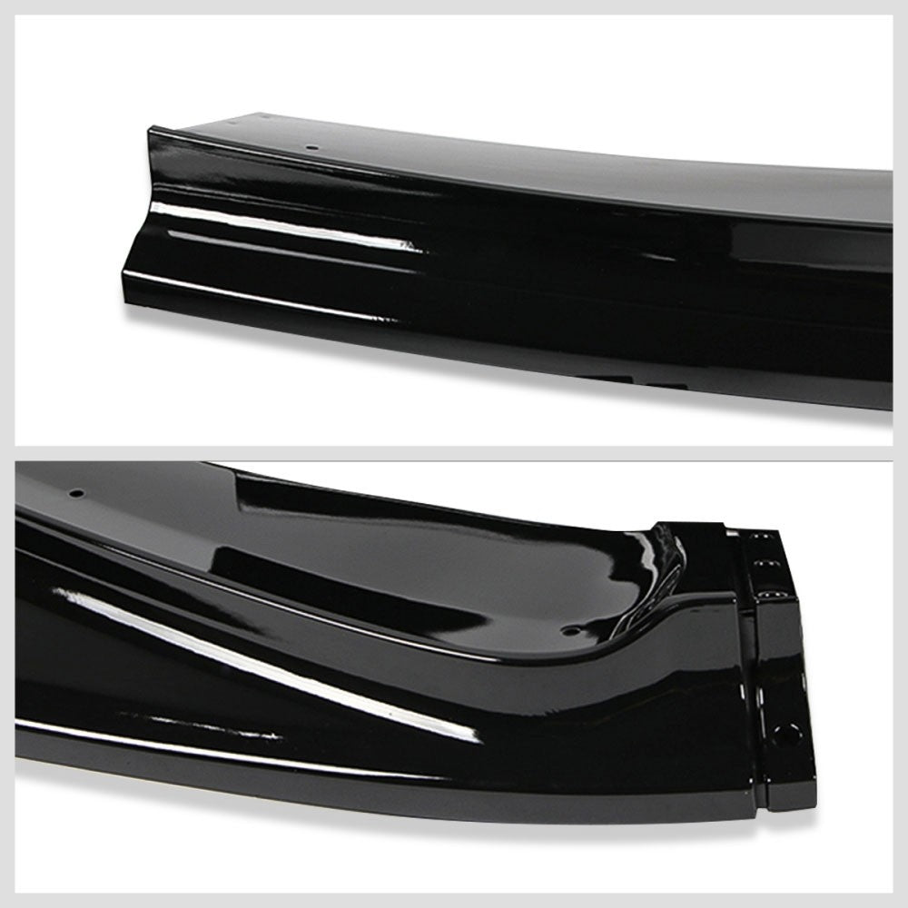 [Painted Gloss Black] Front Bumper Lip Chin Guard Body Kit For 14-17 Honda Fit