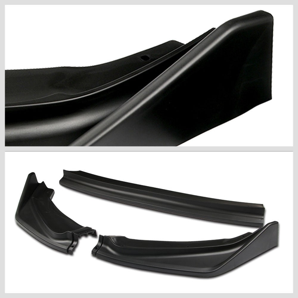 [Matte Black] Front Bumper Lip Chin Guard Lower Body Kit For 14-17 Honda Fit