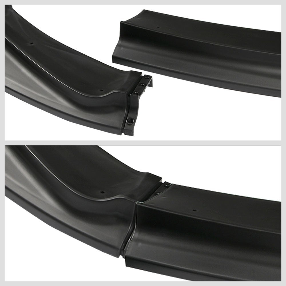[Matte Black] Front Bumper Lip Chin Guard Lower Body Kit For 14-17 Honda Fit