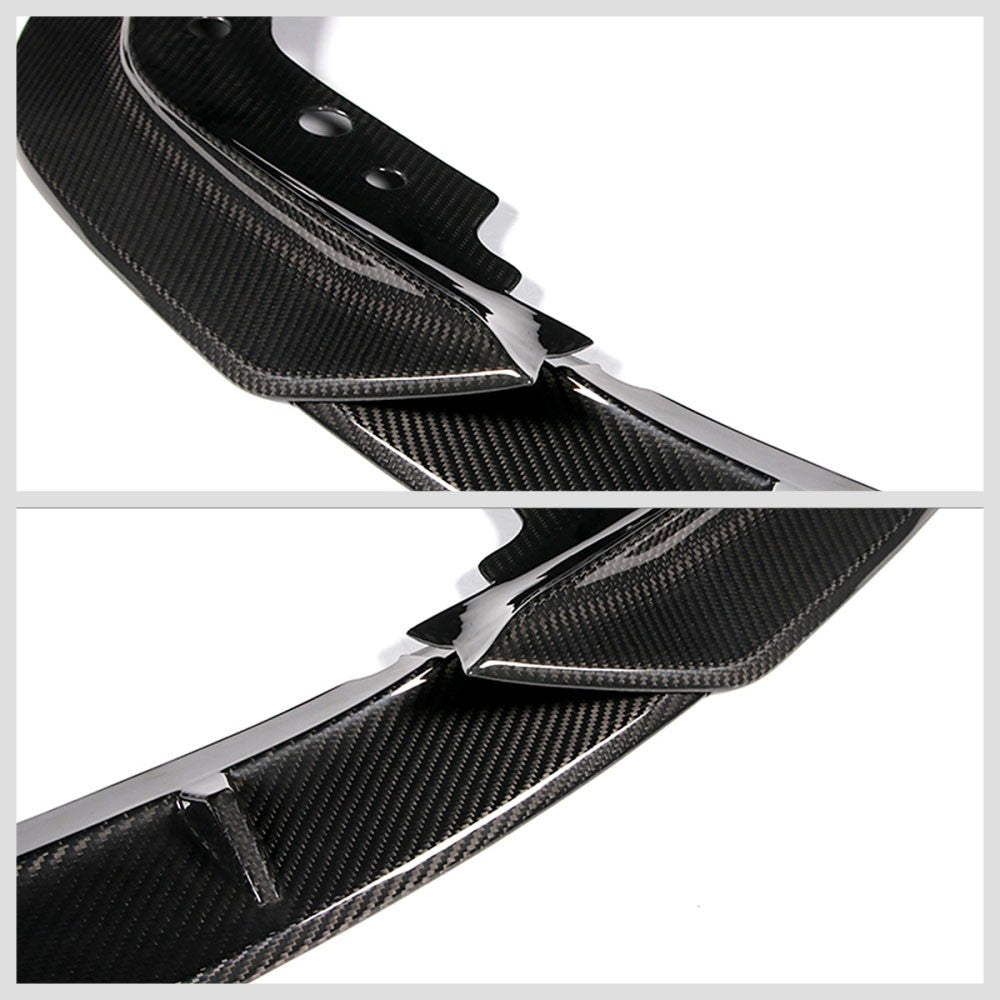 [Real Glossy Carbon Fiber] Front Bumper Lip For 19+ BMW G20 G28 M-Sport Bumper