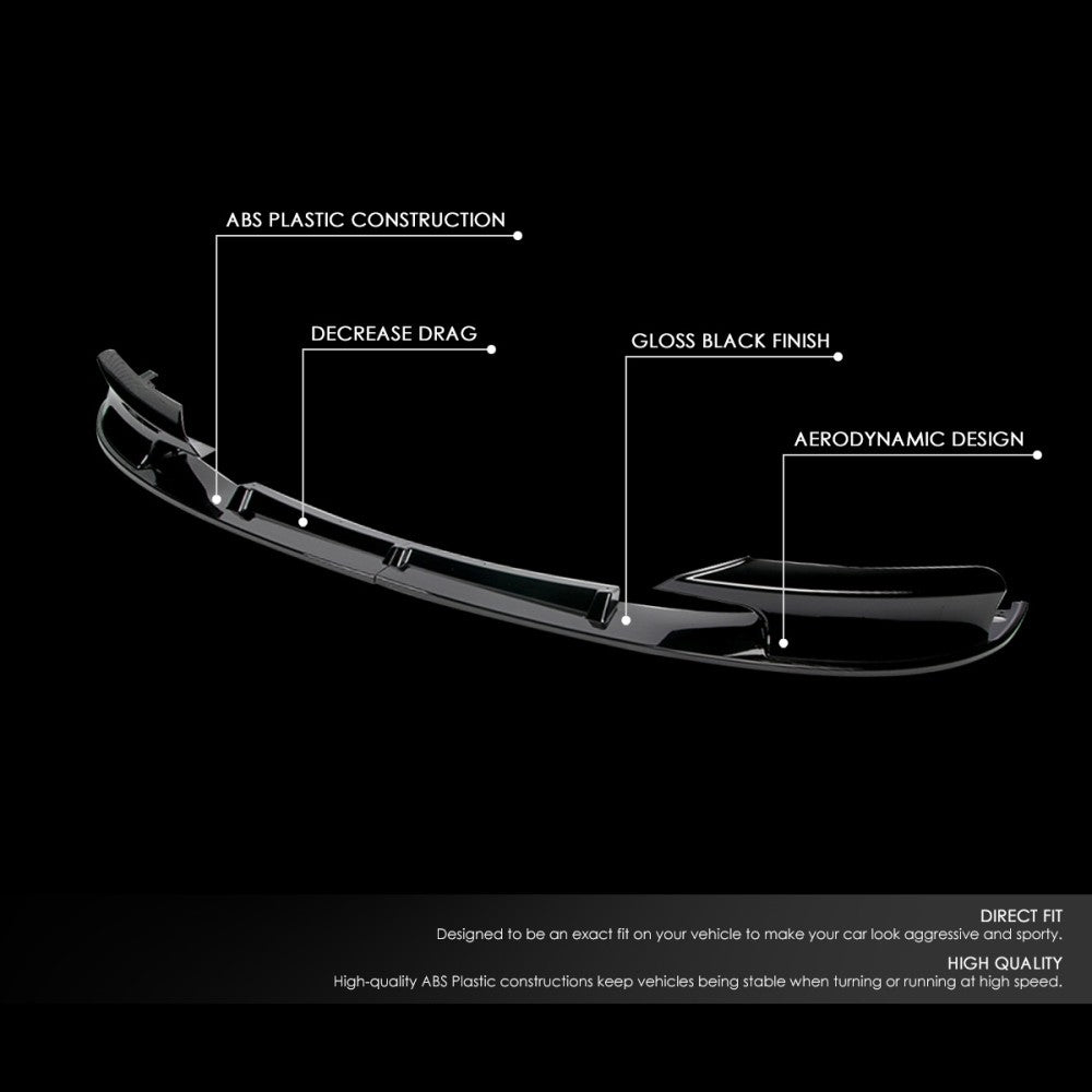 [Painted Gloss Black] Front Bumper Lip Chin For 12-18 BMW F30 F35 M-Sport Bumper