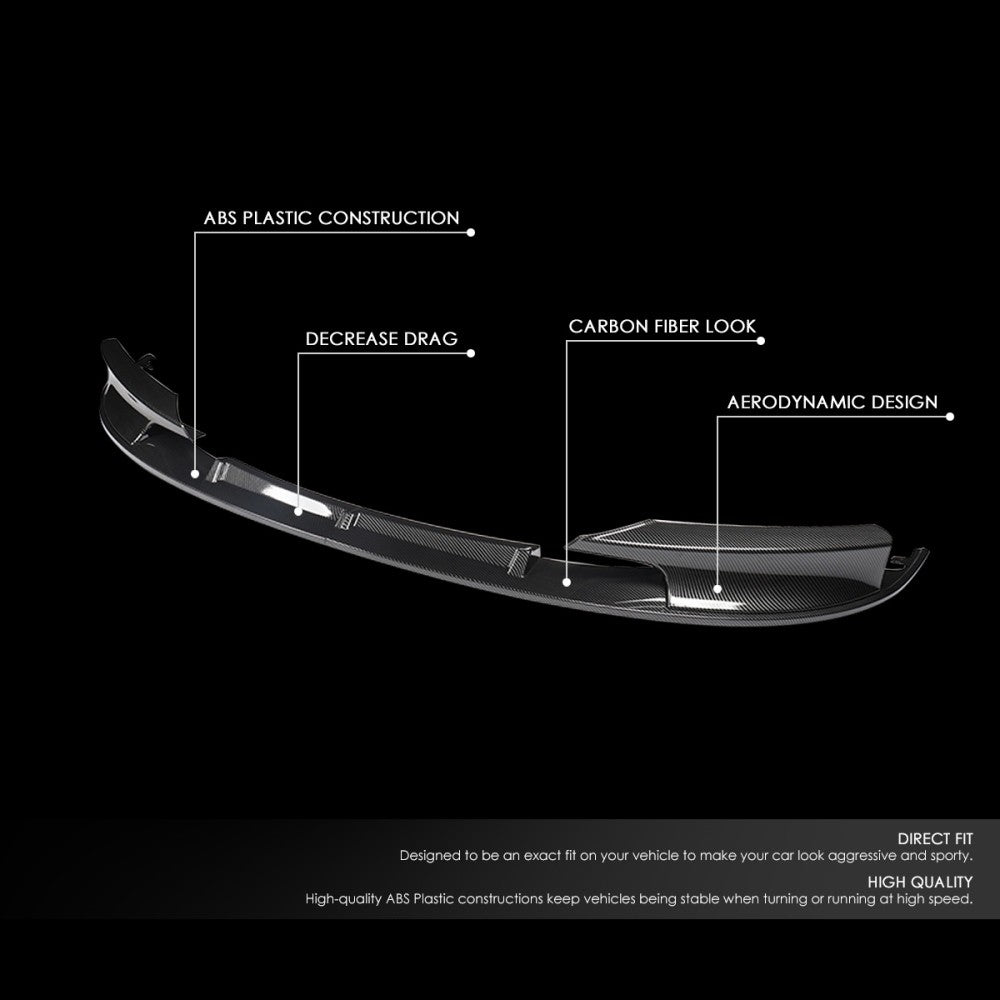 [Carbon Style Look] Front Bumper Lip Guard For 12-18 BMW F30 F35 M-Sport Bumper
