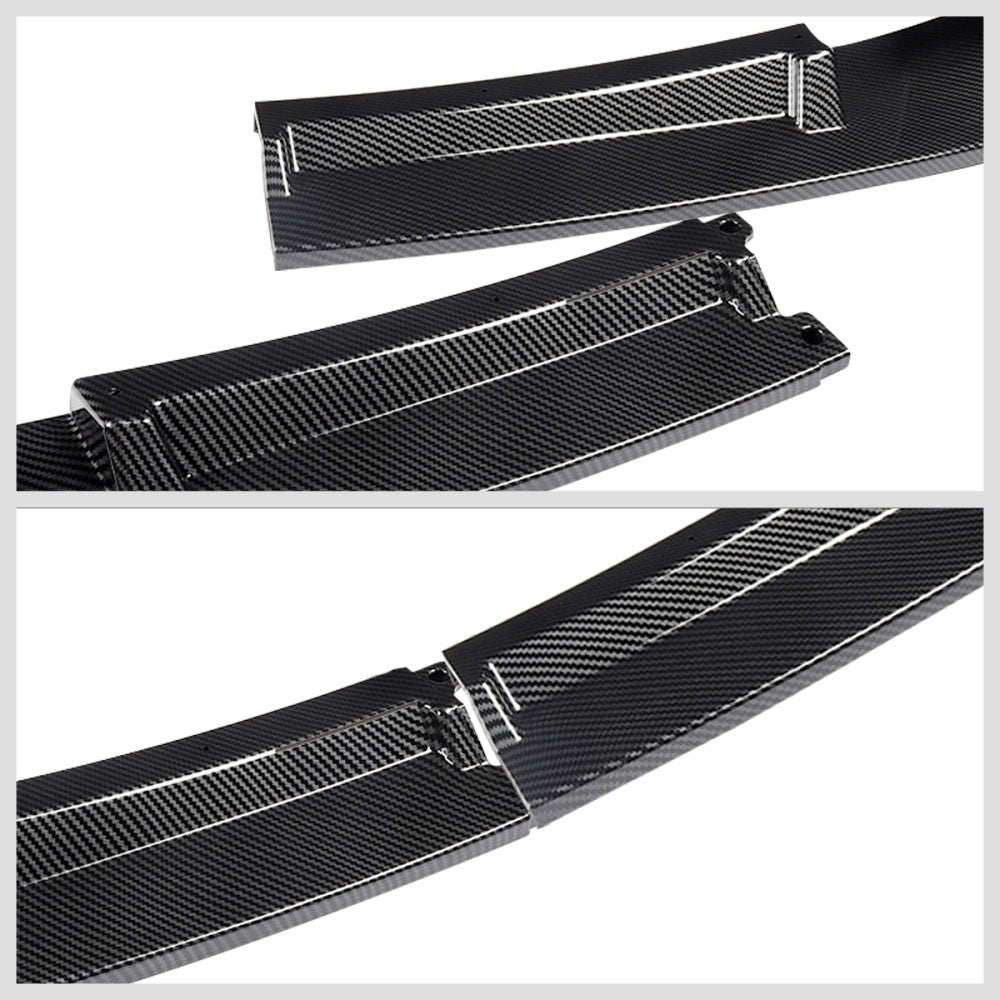 [Carbon Style Look] Front Bumper Lip Guard For 12-18 BMW F30 F35 M-Sport Bumper
