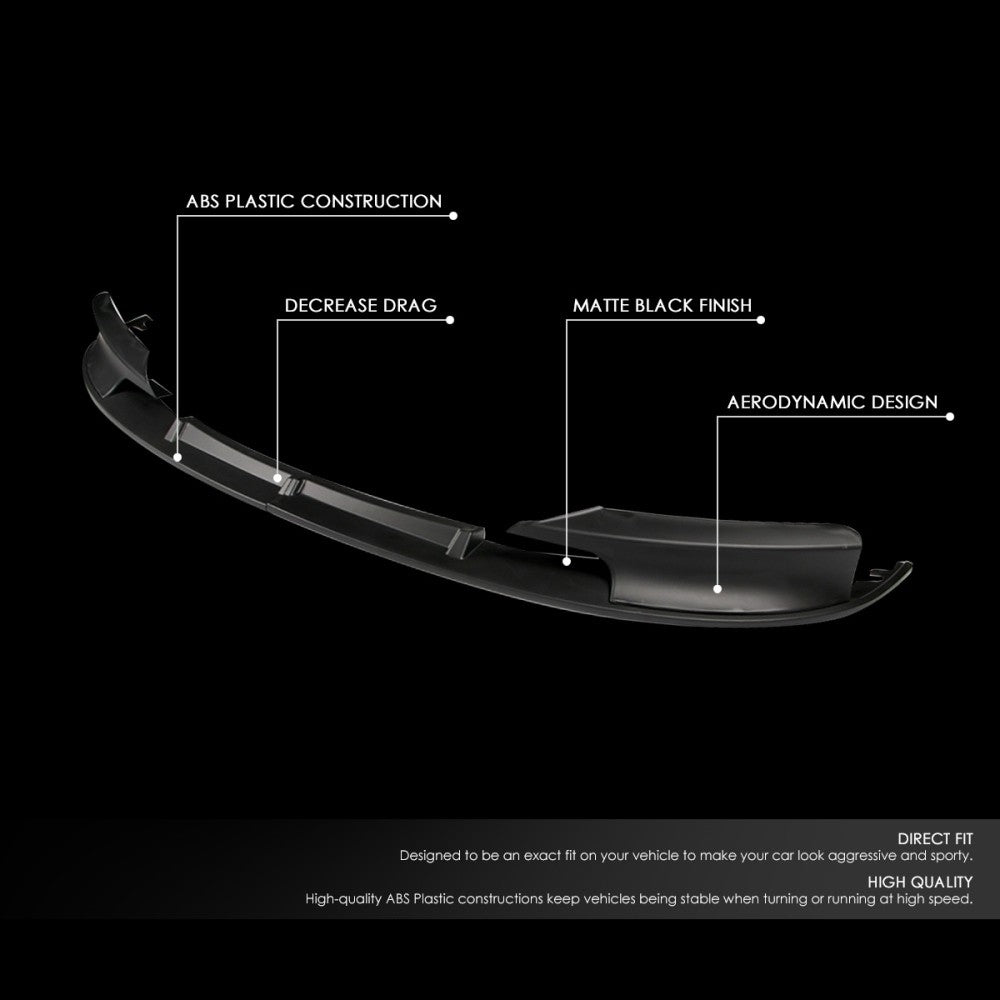 [Matte Black] Front Bumper Lip Guard Kit For 12-18 BMW F30 F35 M-Sport Bumper