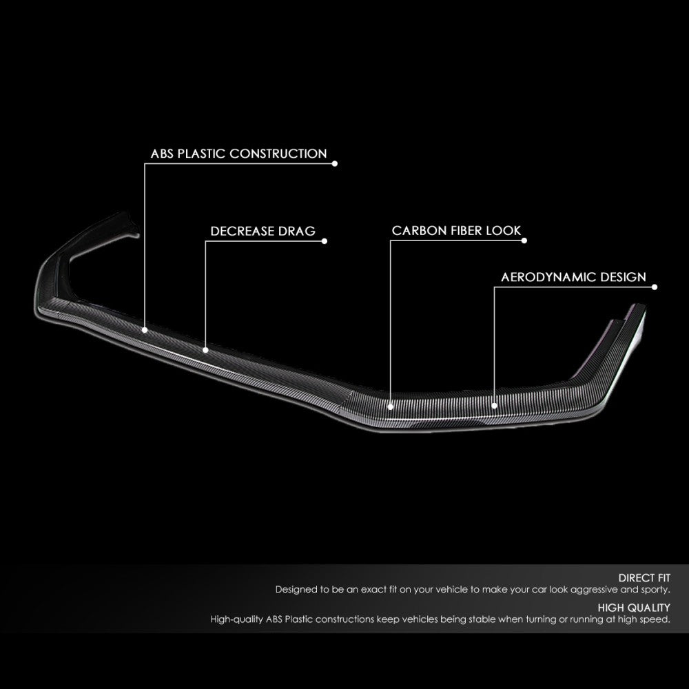[Carbon Style Look] Front Bumper Lip Chin Guard For 15-21 Subaru WRX/WRX STI VA