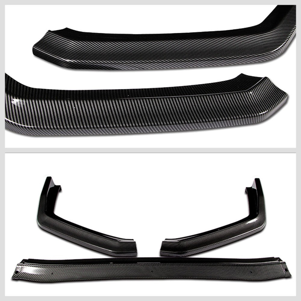[Carbon Style Look] Front Bumper Lip Chin Guard For 15-21 Subaru WRX/WRX STI VA