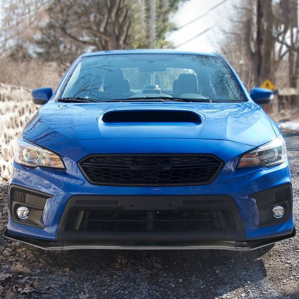 [Real Glossy Carbon Fiber] Front Bumper Lip Guard For 15-21 Subaru WRX/WRX STI