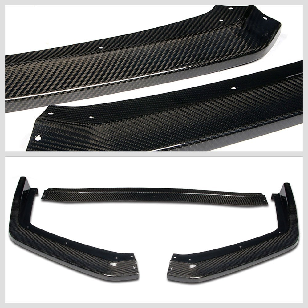 [Real Glossy Carbon Fiber] Front Bumper Lip Guard For 15-21 Subaru WRX/WRX STI