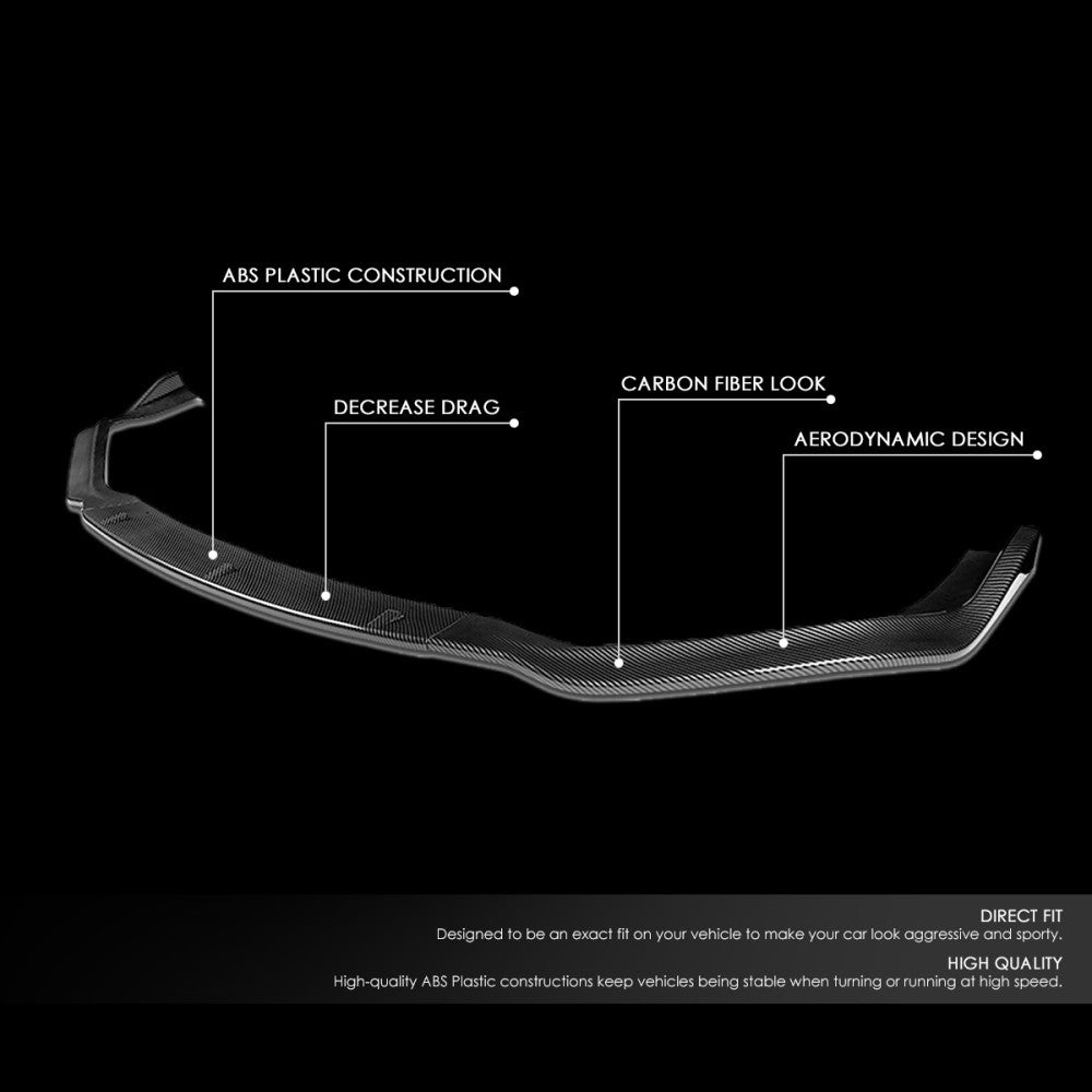 [Carbon Style Look] Front Bumper Lip Guard For 14-16 IS250 IS350 F Sport XE30