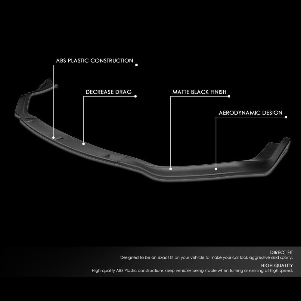 [Matte Black] Front Bumper Lip Guard For 14-16 IS250 IS350 F Sport Sedan XE30