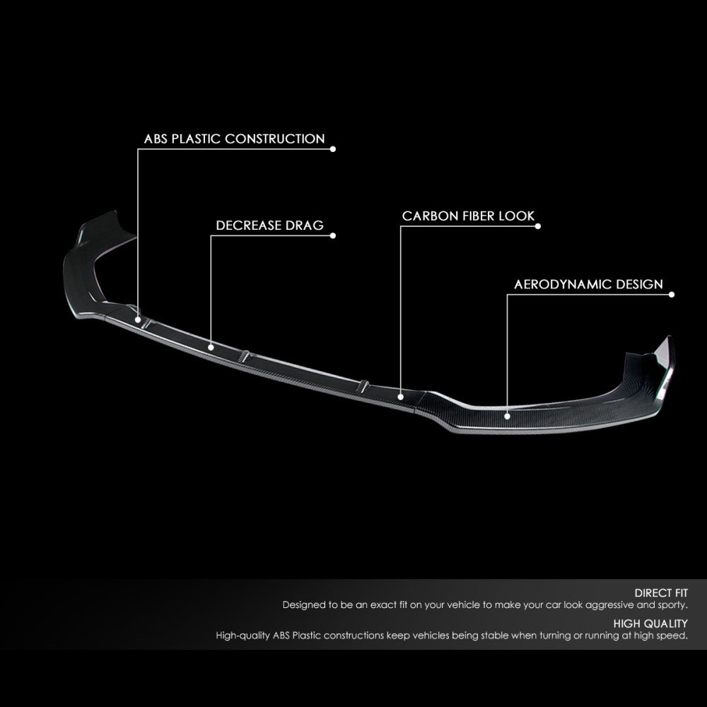 [Carbon Style Look] Front Bumper Lip Guard Body Kit For 19-22 Nissan Altima L34