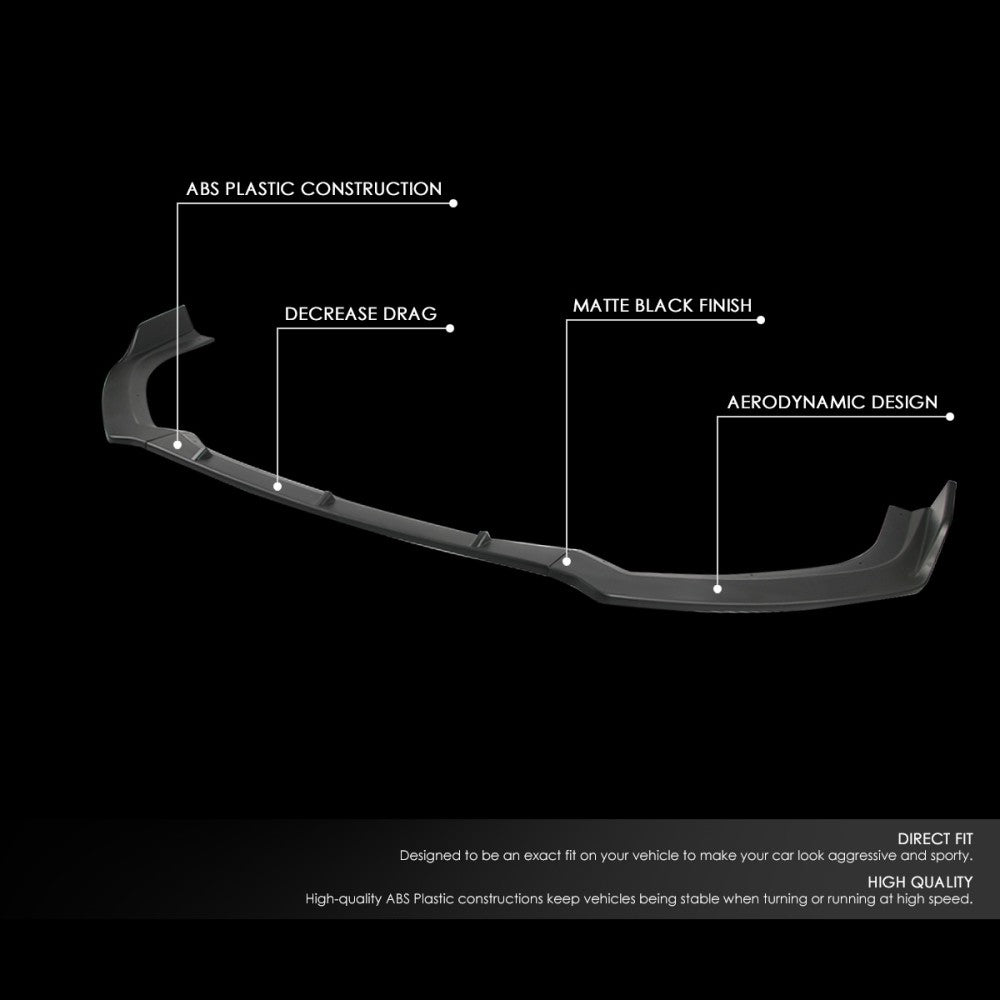 [Matte Black] Front Bumper Lip Chin Guard Body Kit For 19-22 Nissan Altima L34