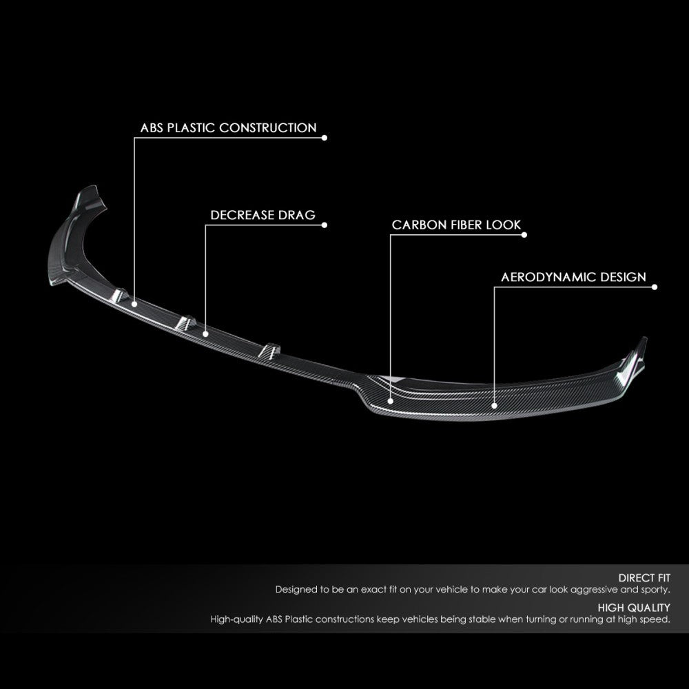[Carbon Style Look] Front Bumper Lip Guard Body Kit For 17-18 Hyundai Elantra AD