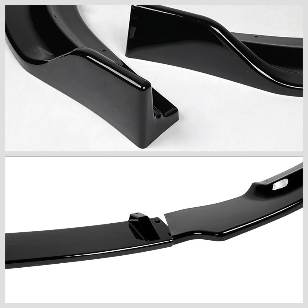 [Painted Gloss Black] Front Bumper Lip Guard For 06-08 Honda Civic 4DR Sedan FA