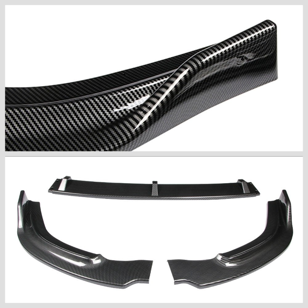 [Carbon Style Look] Front Bumper Lip Guard For 06-08 Honda Civic 4DR Sedan FA