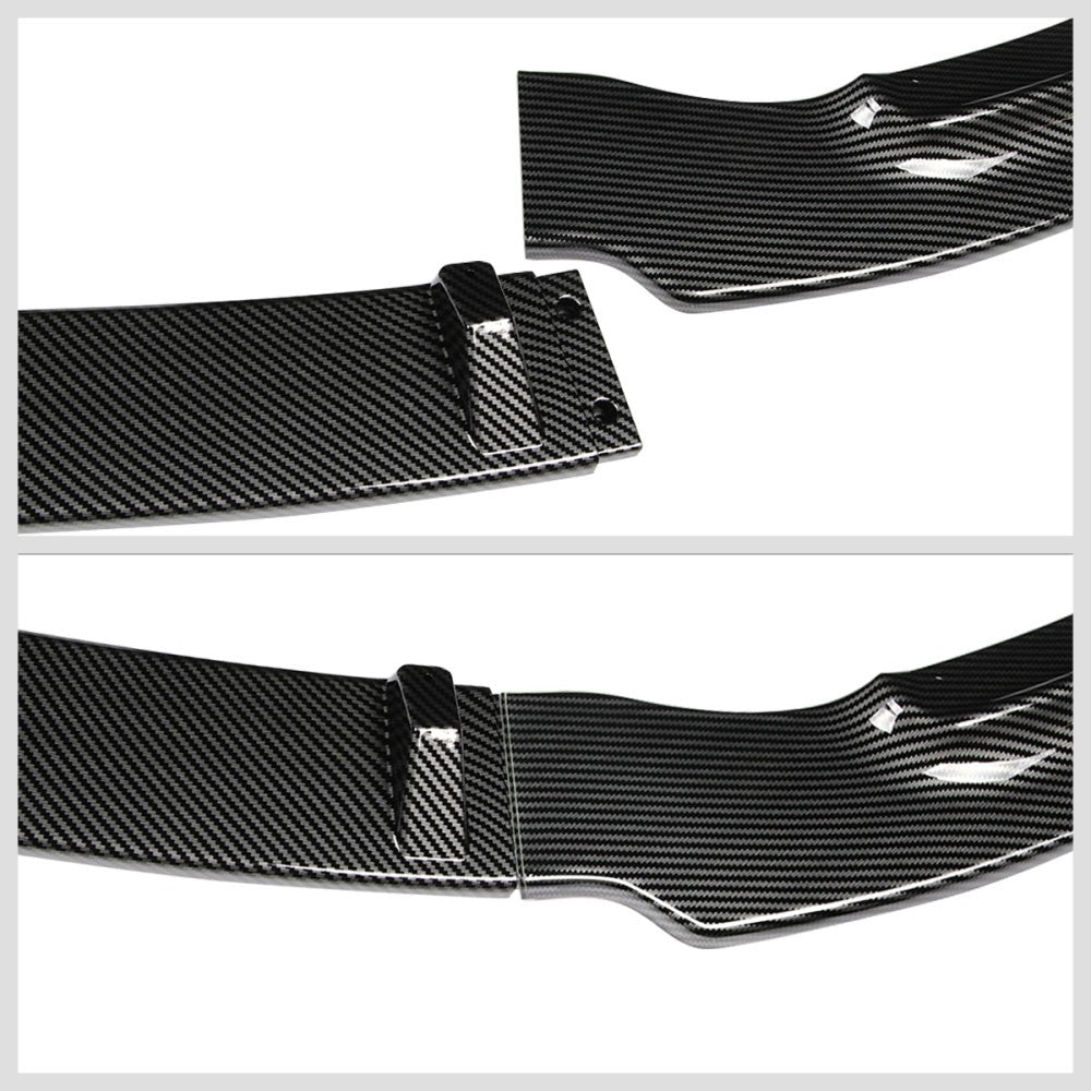 [Carbon Style Look] Front Bumper Lip Guard For 06-08 Honda Civic 4DR Sedan FA