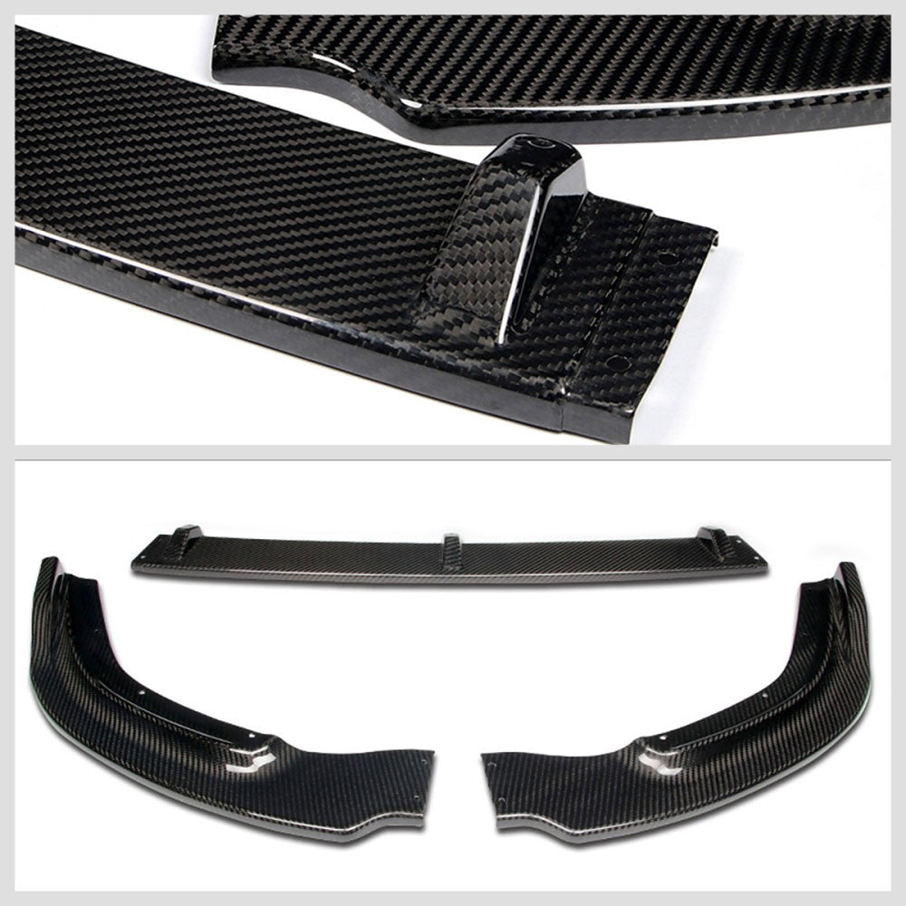 [Real Glossy Carbon Fiber] Front Bumper Lip Guard For 06-08 Honda Civic 4DR FA