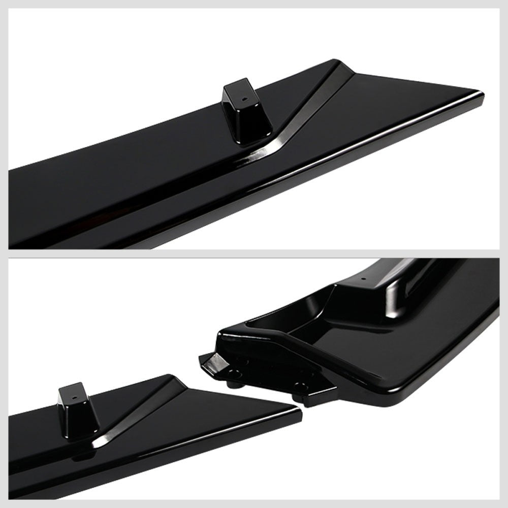[Painted Gloss Black] Front Bumper Lip Guard Body Kit For 14-18 Mazda 3 BM/BN
