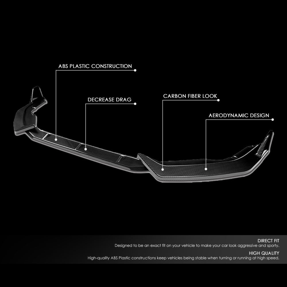 [Carbon Style Look] Front Bumper Lip Body Kit For 20+ Nissan Sentra Sedan B18