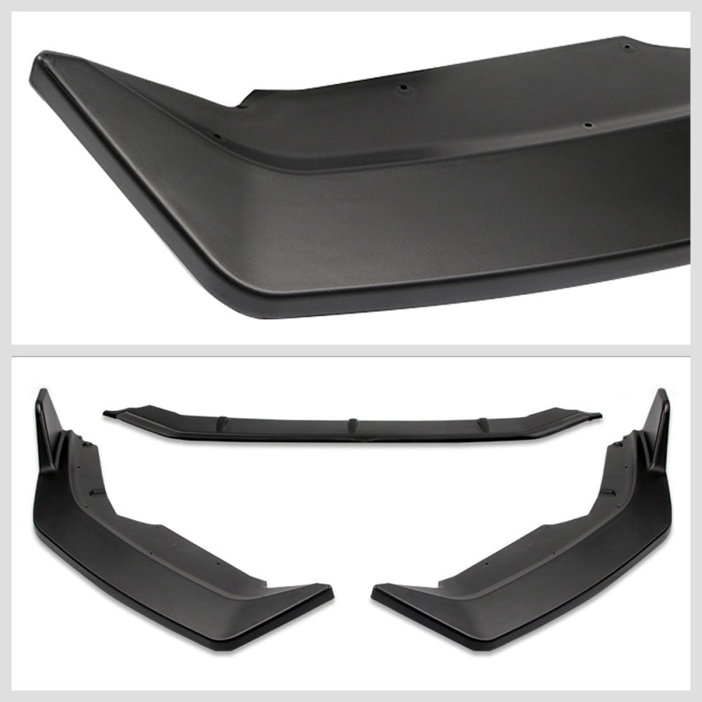 [Matte Black] Front Bumper Lip Guard Body Kit For 20+ Nissan Sentra Sedan B18