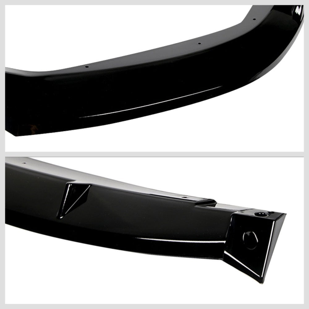 [Painted Gloss Black] Front Bumper Lip For 20-22 Toyota Corolla L LE XLE E210