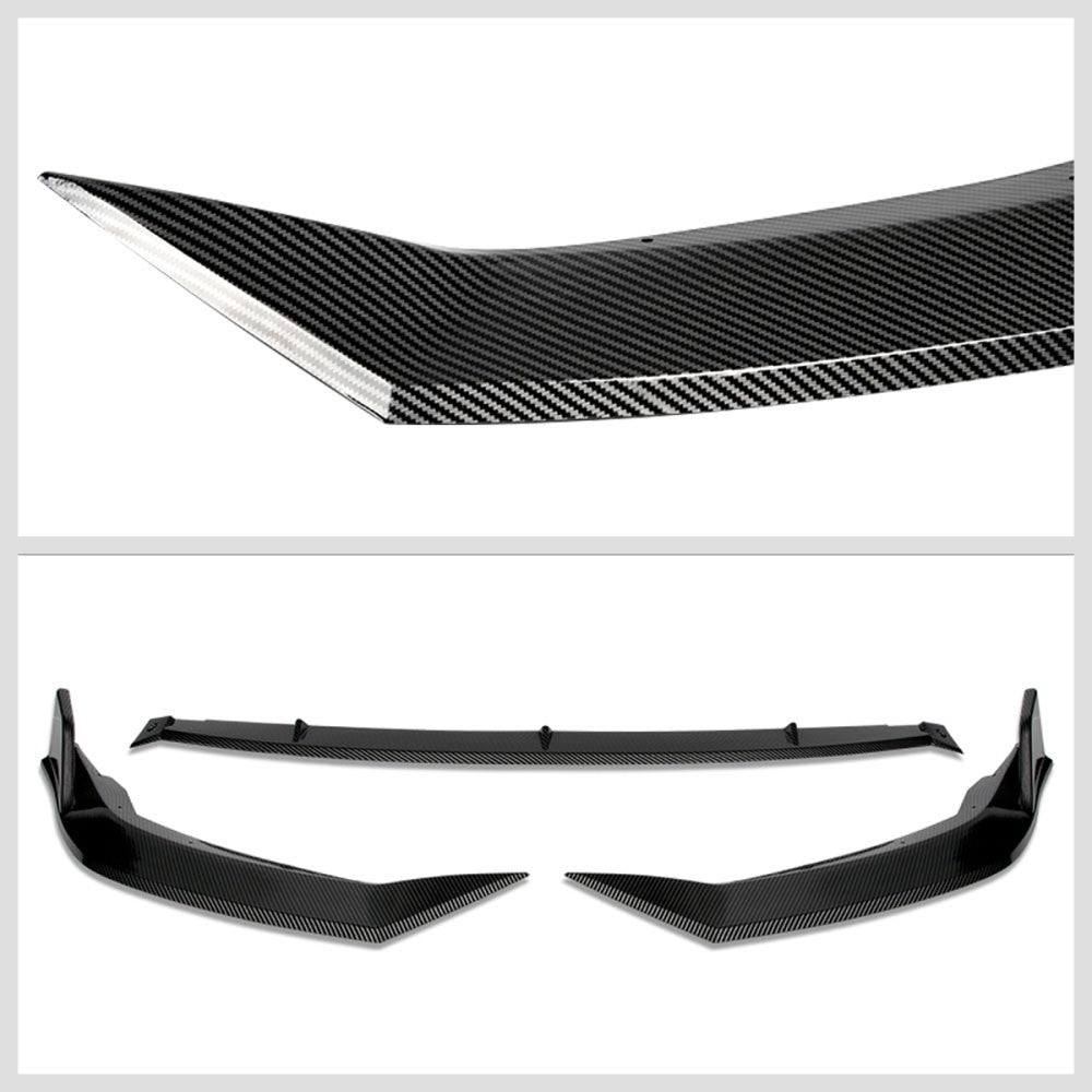 [Carbon Style Look] Front Bumper Lip Chin For 20-22 Toyota Corolla L LE XLE E210
