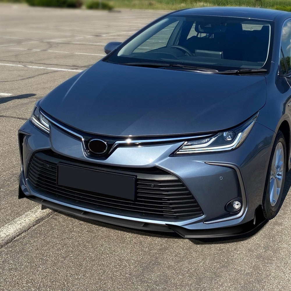 [Matte Black] Front Bumper Lip Body Kit For 20-22 Toyota Corolla L LE XLE E210