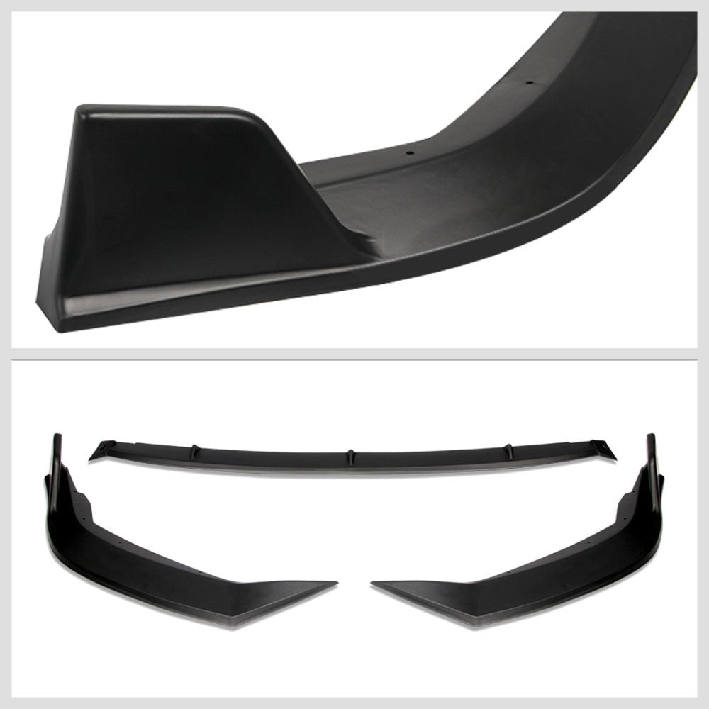 [Matte Black] Front Bumper Lip Body Kit For 20-22 Toyota Corolla L LE XLE E210