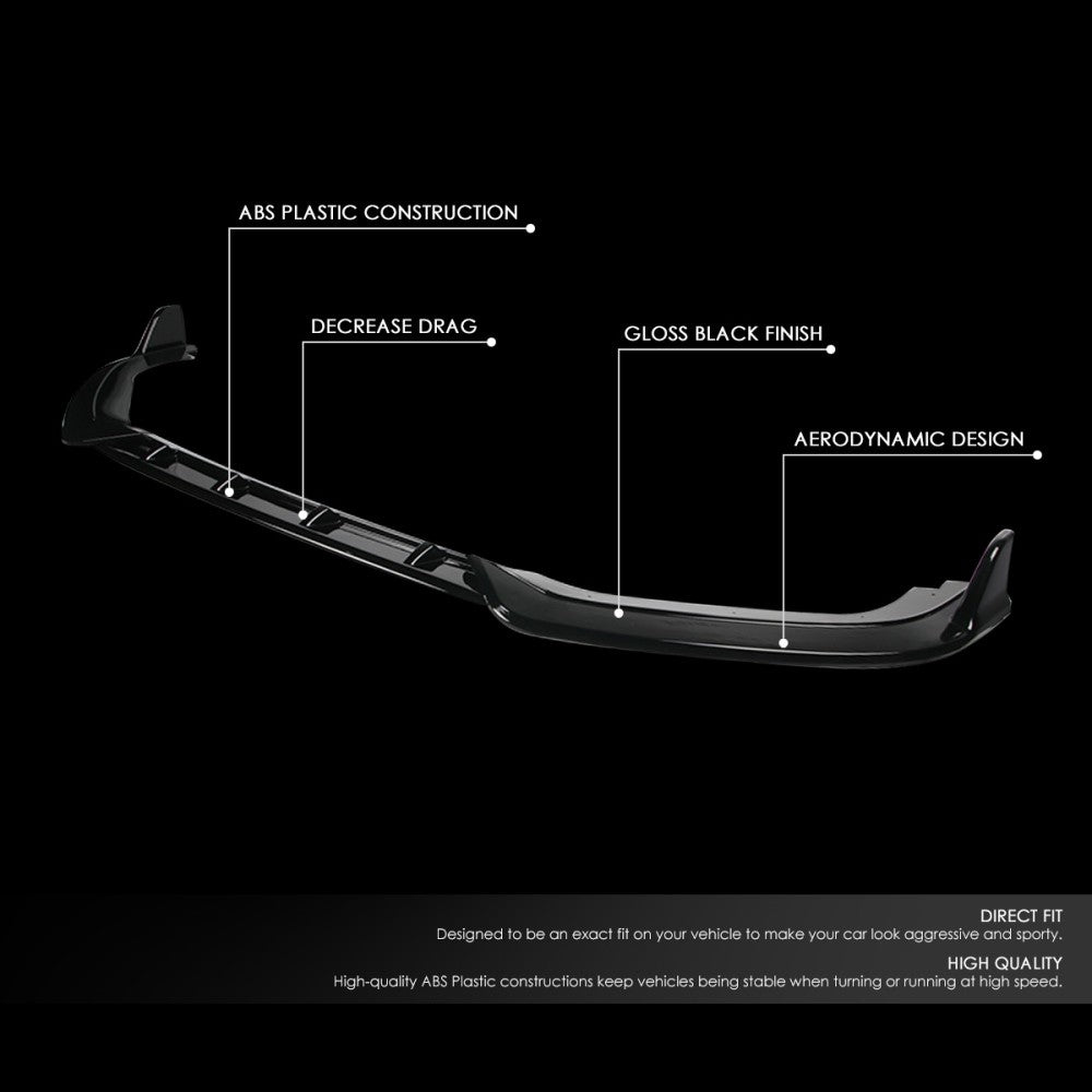 [Painted Gloss Black] Front Bumper Lip Guard Body Kit For 18-20 Honda Fit GK