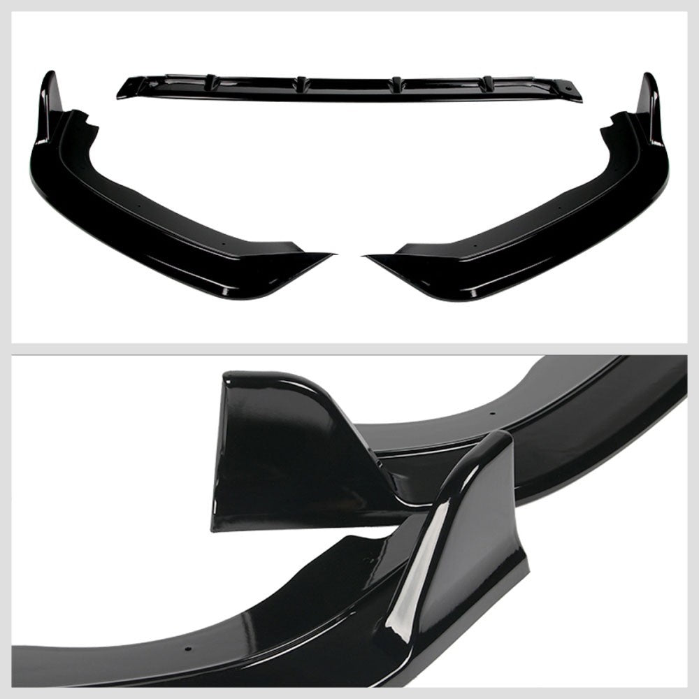 [Painted Gloss Black] Front Bumper Lip Guard Body Kit For 18-20 Honda Fit GK