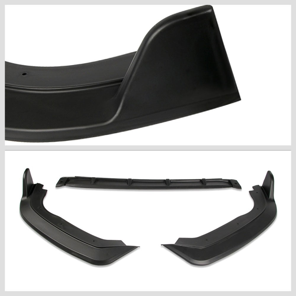 [Matte Black] Front Bumper Lip Chin Guard Lower Body Kit For 18-20 Honda Fit GK