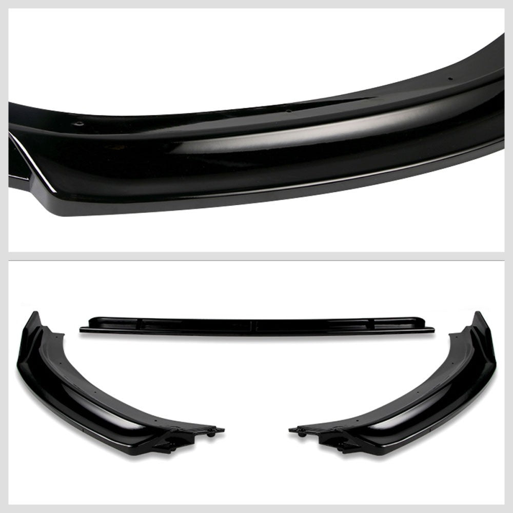 [Painted Gloss Black] Front Bumper Lip Guard For 17-20 Audi A3 Base/Premium 8V