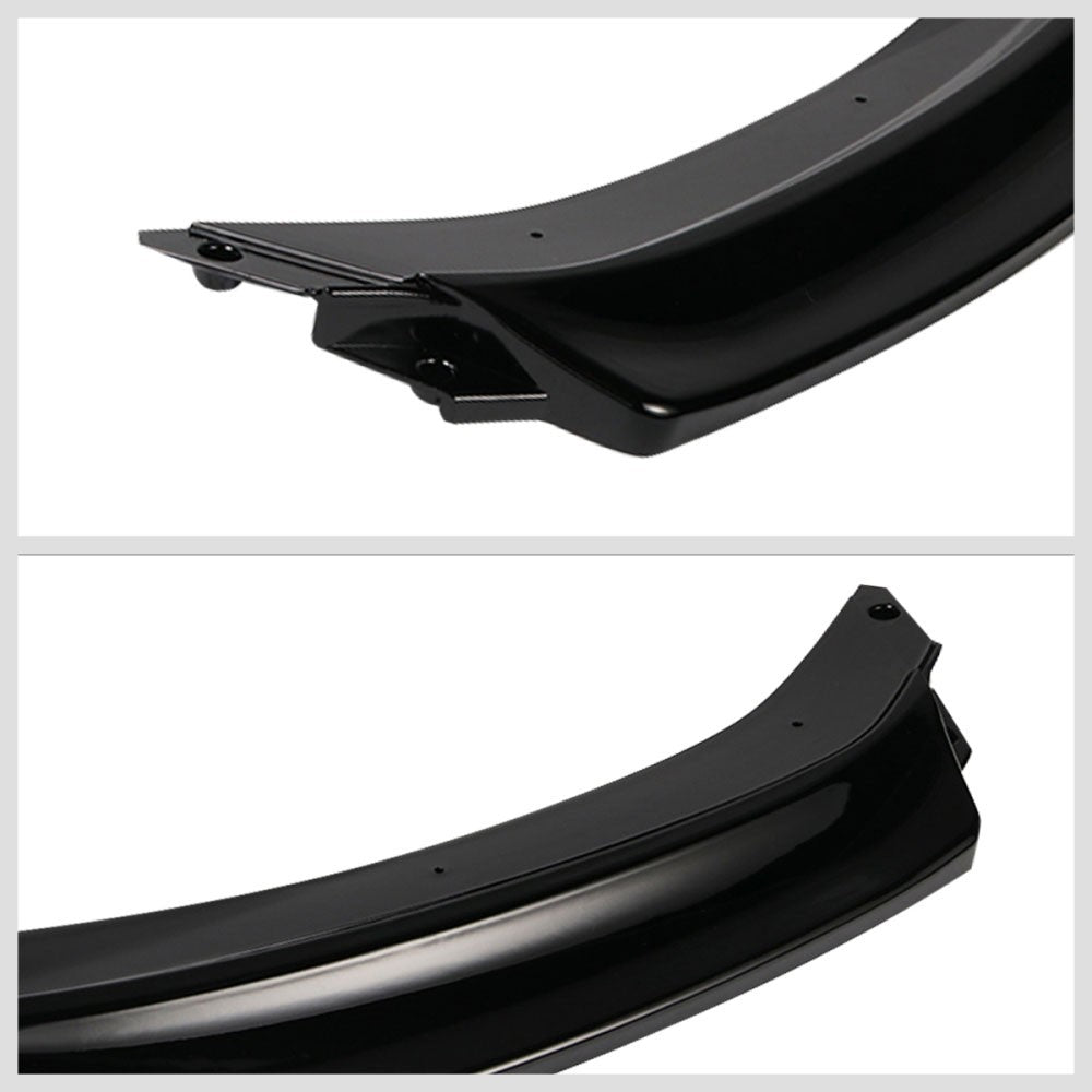 [Painted Gloss Black] Front Bumper Lip Guard For 17-20 Audi A3 Base/Premium 8V