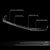 [Carbon Style Look] Front Bumper Lip Guard For 17-20 Audi A3 Base/Premium 8V