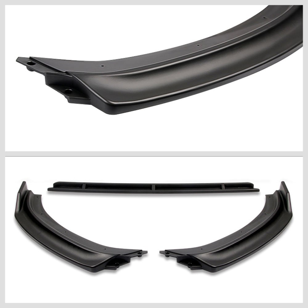 [Matte Black] Front Bumper Lip Guard Body Kit For 17-20 Audi A3 Base/Premium 8V
