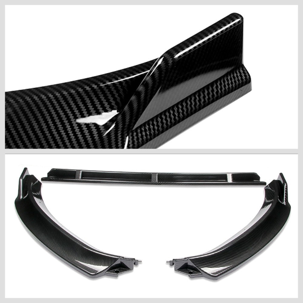 [Carbon Style Look] Front Bumper Lip Chin Guard For 14-17 Volkswagen Golf MK7