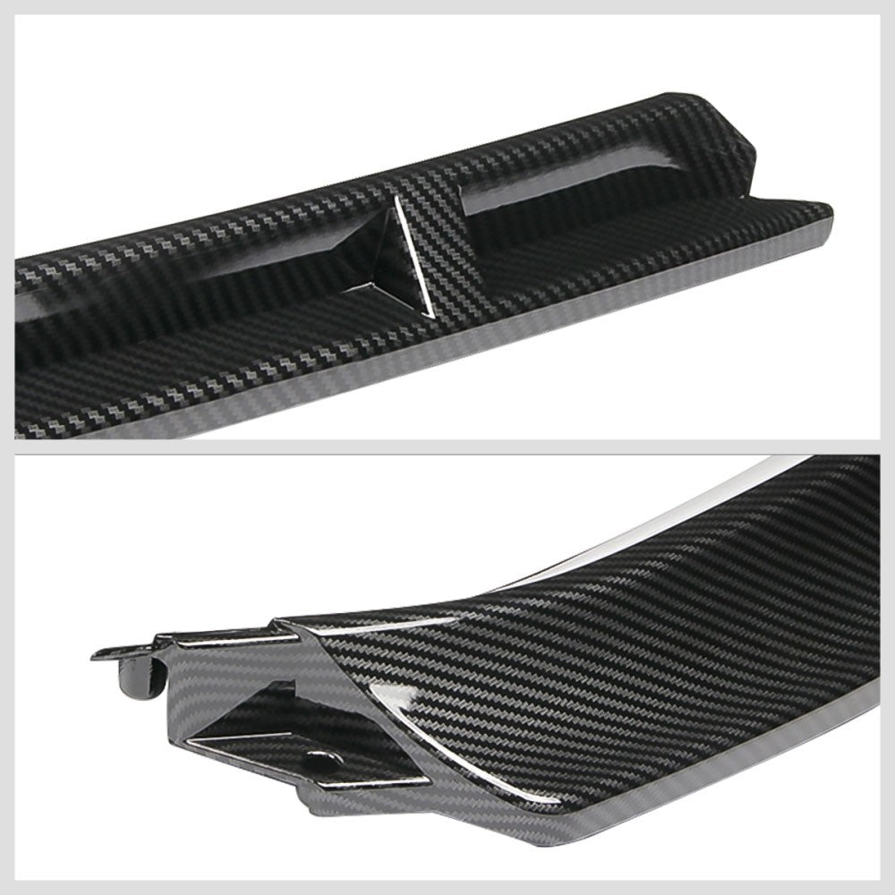 [Carbon Style Look] Front Bumper Lip Chin Guard For 14-17 Volkswagen Golf MK7