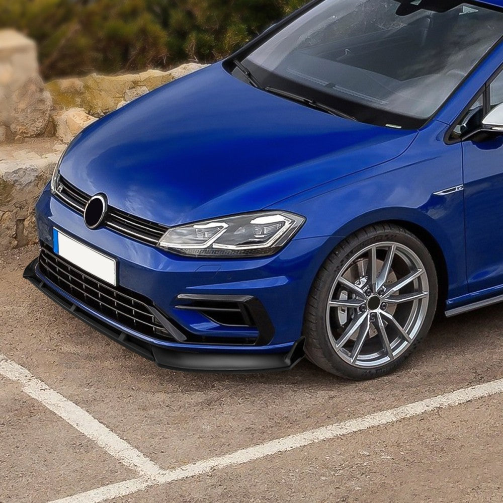 [Matte Black] Front Bumper Lip Chin Guard Body Kit For 14-17 Volkswagen Golf MK7