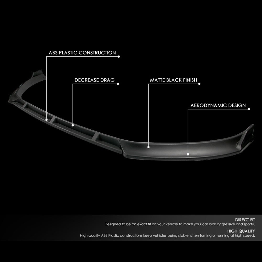 [Matte Black] Front Bumper Lip Chin Guard Body Kit For 14-17 Volkswagen Golf MK7