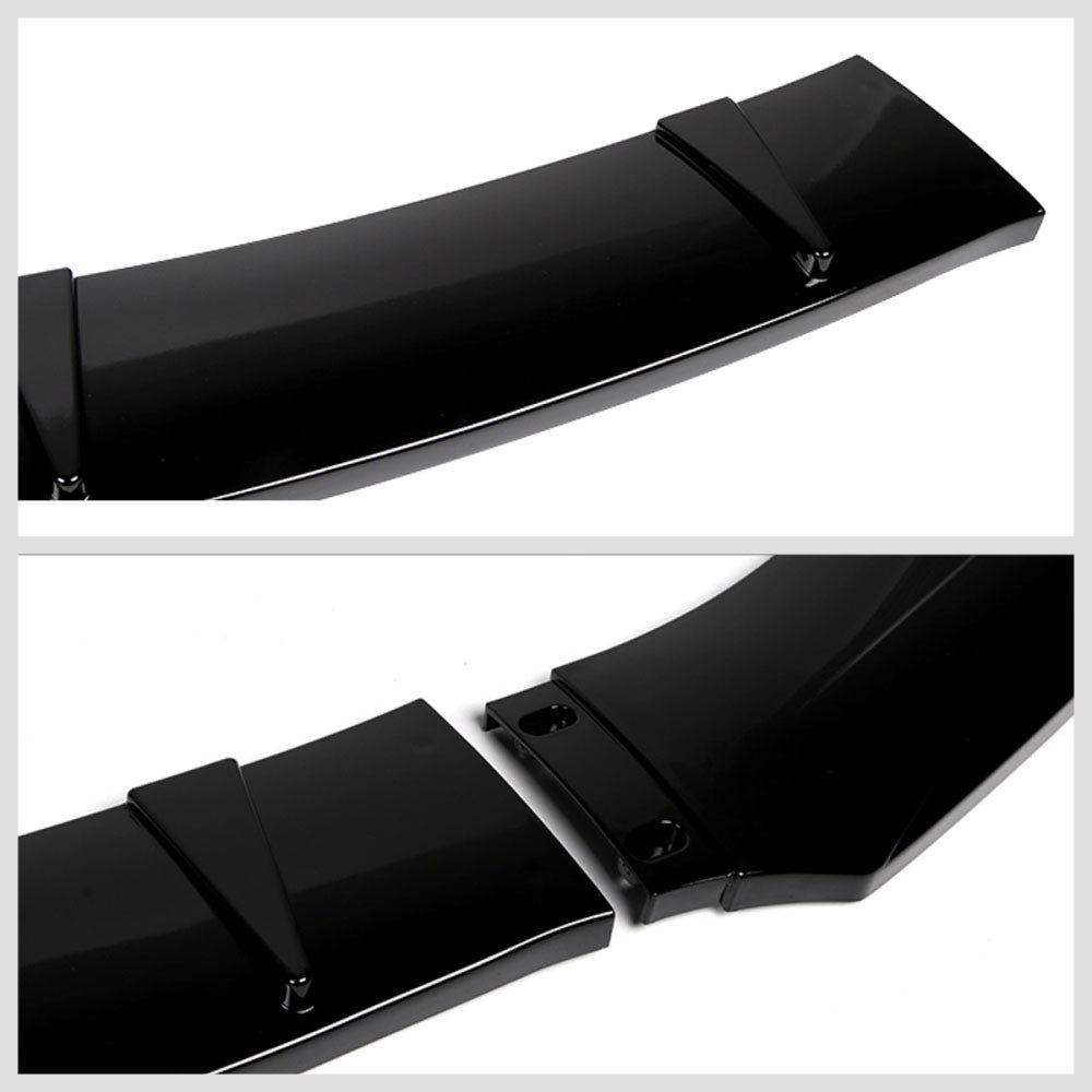 [Painted Gloss Black] Universal Front Bumper Lip Lower Body Kit Guard Splitter