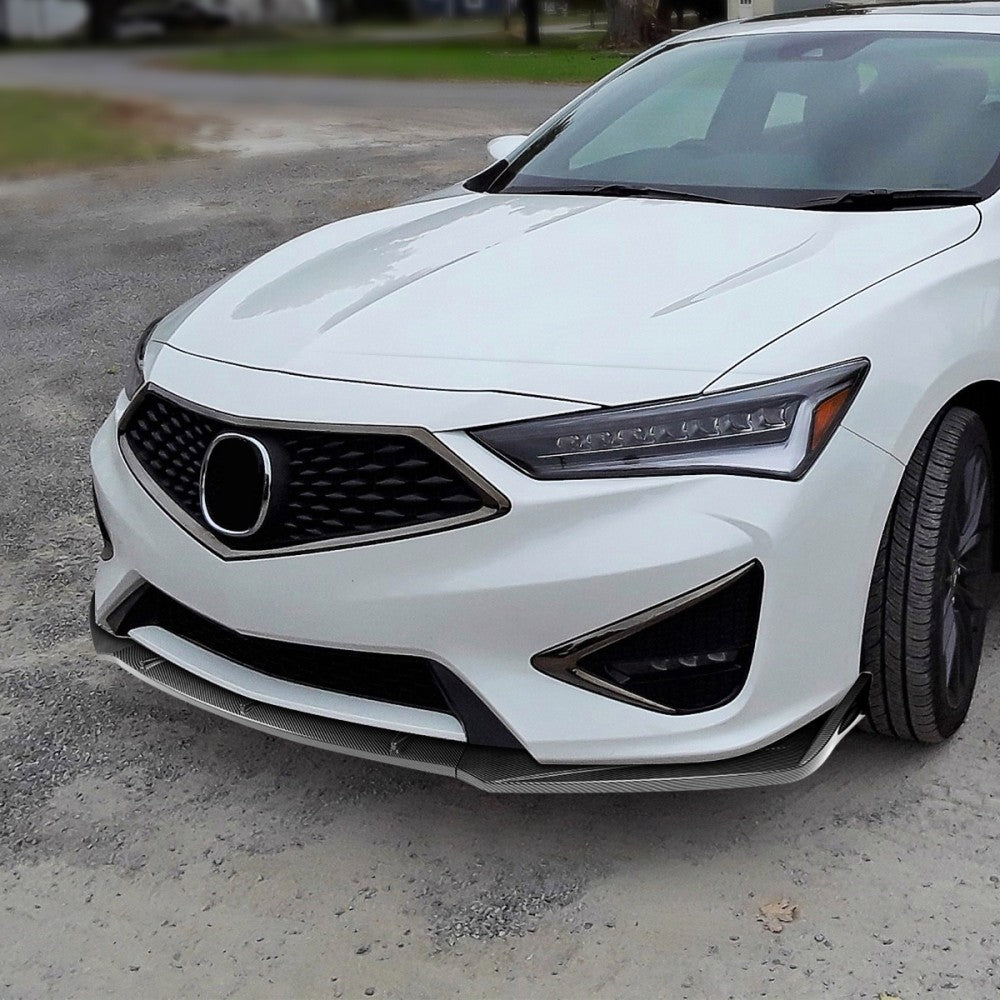[Carbon Style Look] Universal Front Bumper Lip Lower Body Kit Guard Splitter